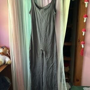 Gray Sleeveless Jumpsuit